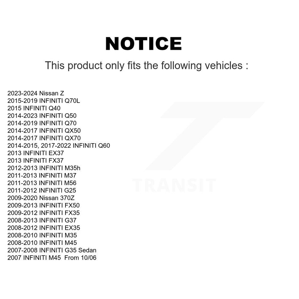 Rear Wheel Bearing And Hub Assembly Pair For INFINITI G37 Q50 G35 Nissan 370Z QX50 EX35 FX35 M37 QX70 G25 Q60 Q70 Q40 Q70L M35 M56 M45 FX50 EX37 M35h K70-100697