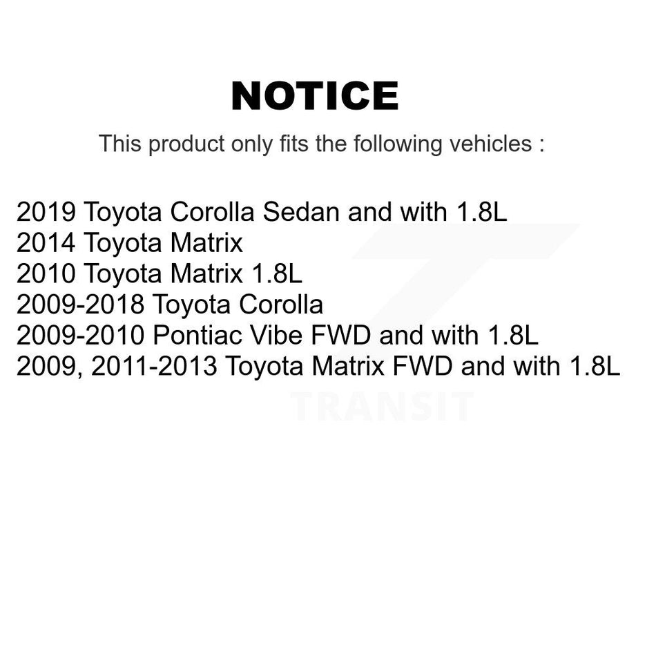Rear Wheel Bearing And Hub Assembly Pair For Toyota Corolla Matrix Pontiac Vibe iM K70-100713