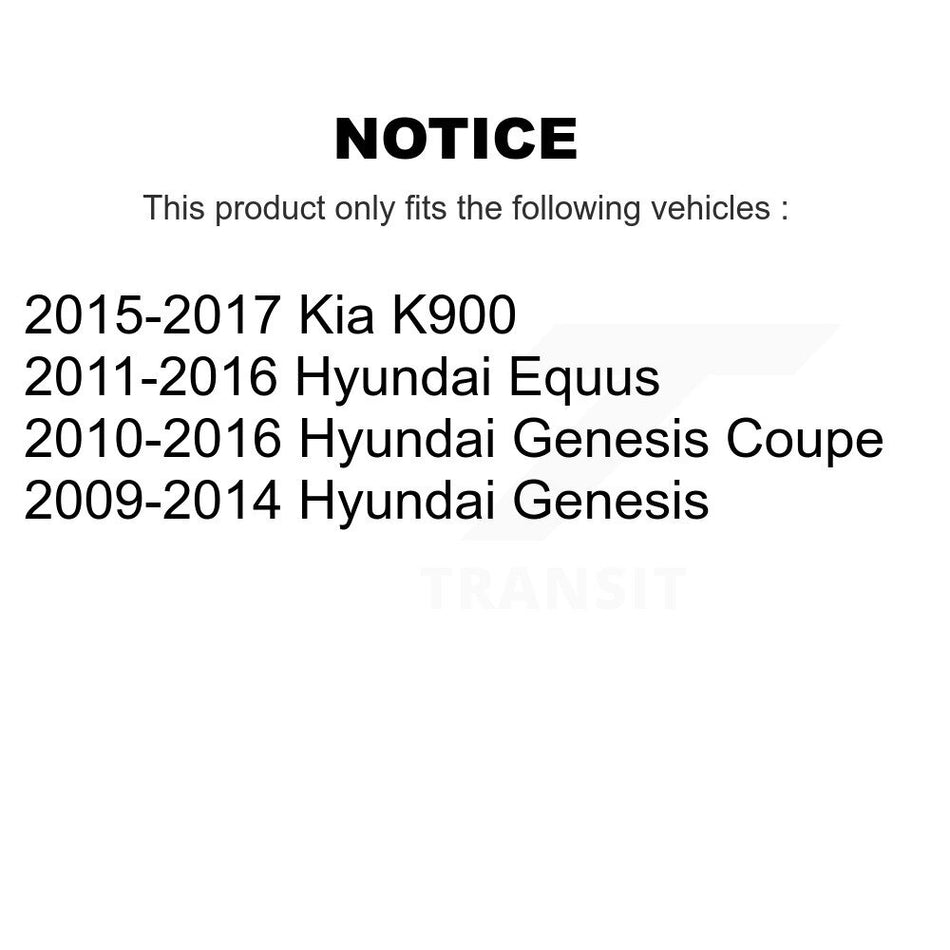 Rear Wheel Bearing And Hub Assembly Pair For Hyundai Genesis Coupe Equus Kia K900 K70-100721