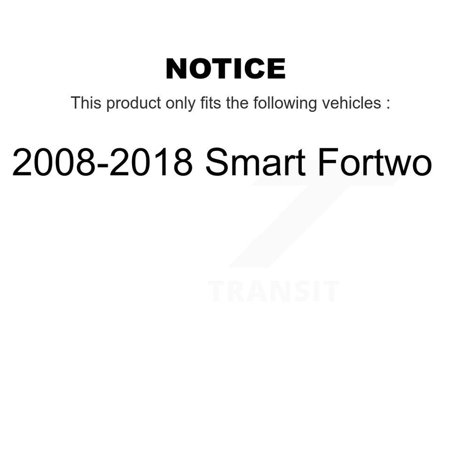 Rear Wheel Bearing And Hub Assembly Pair For 2008-2018 Smart Fortwo K70-100740