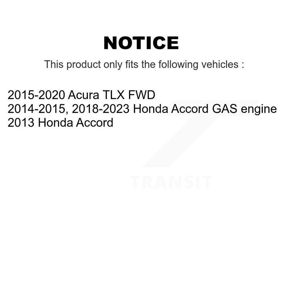 Rear Wheel Bearing And Hub Assembly Pair For Honda Accord Acura TLX K70-100759