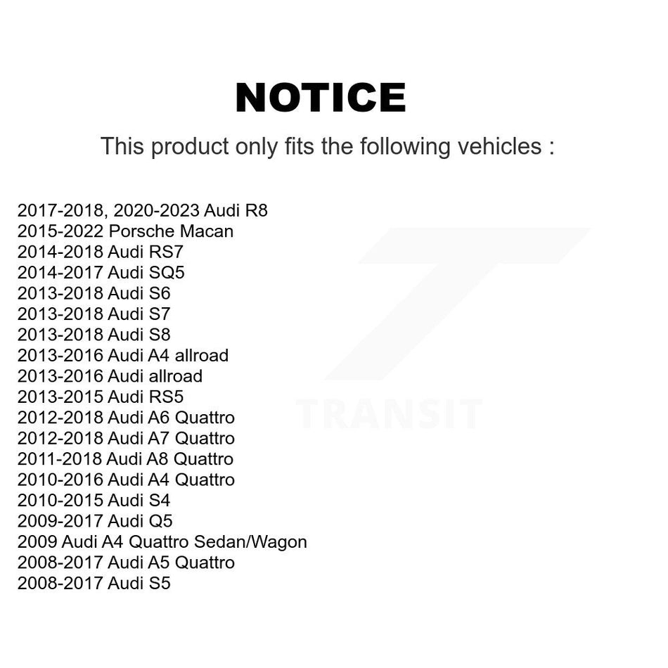 Rear Wheel Bearing Assembly Pair For 2008 Audi A4 K70-101027