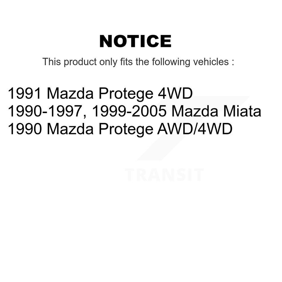 Rear Wheel Bearing Pair For Mazda Miata Volkswagen Golf Protege K70-101047