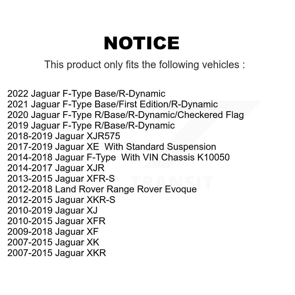 Rear Wheel Bearing Pair For Jaguar Land Rover Range Evoque XF XJ F-Type XK XKR XFR XJR XKR-S XFR-S XJR575 K70-101056