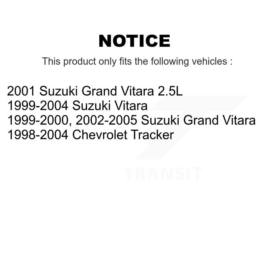 Rear Wheel Bearing Pair For Chevrolet Tracker Suzuki Grand Vitara K70-101064
