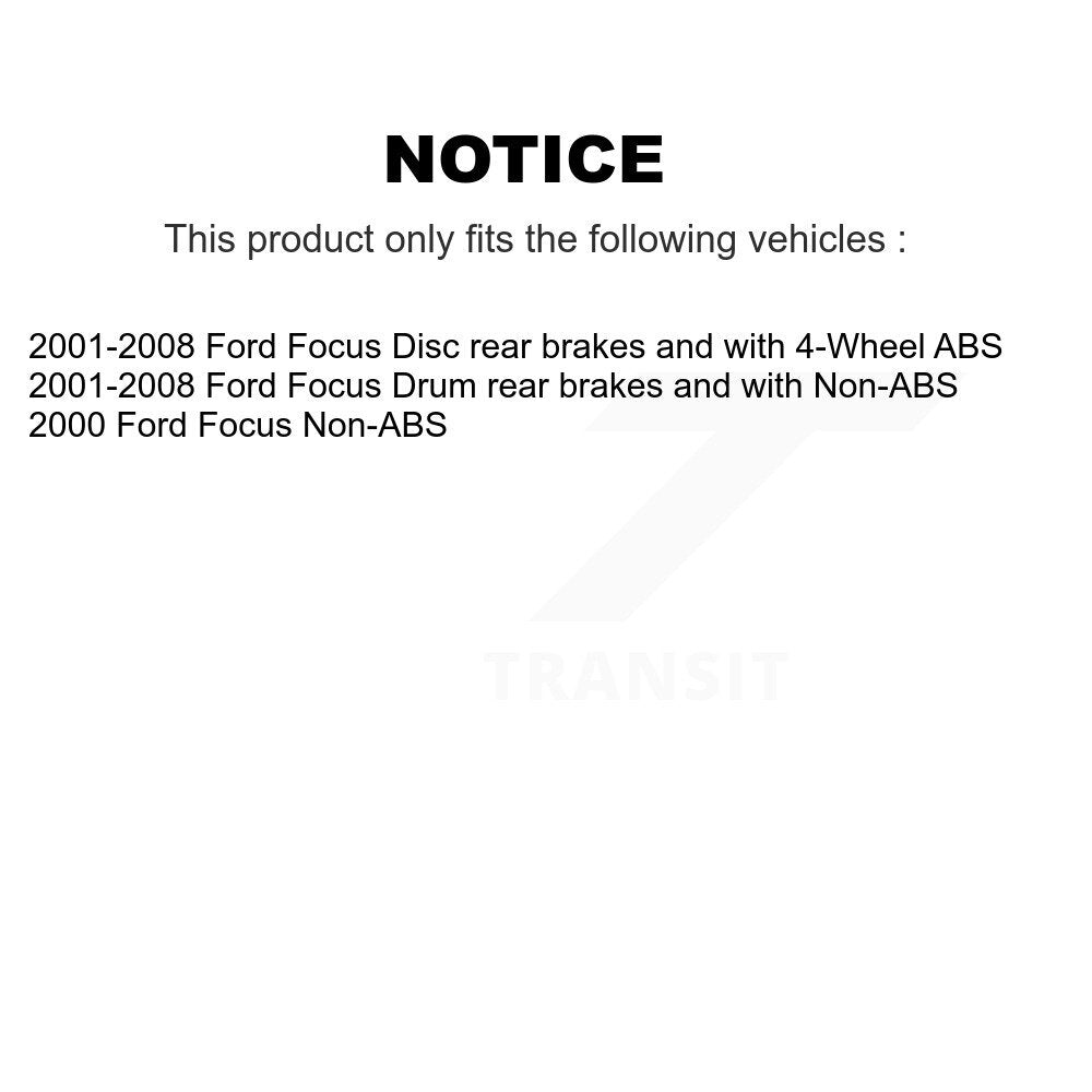 Rear Wheel Bearing And Race Pair For Ford Focus K70-101097