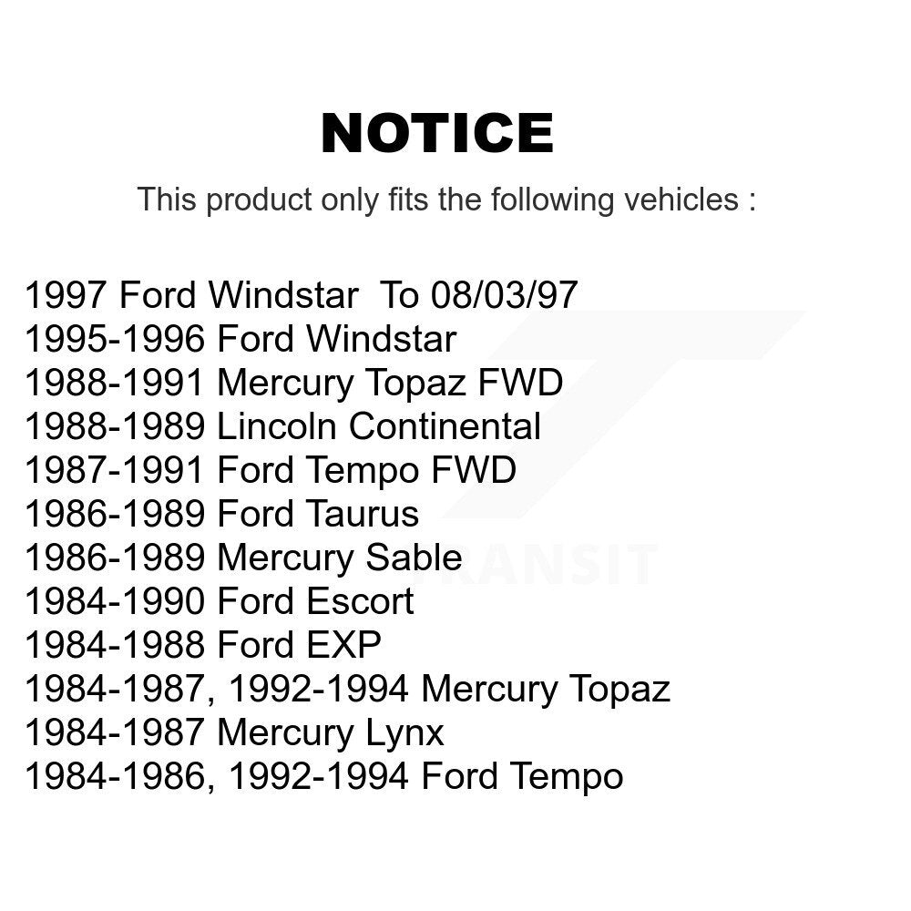 Rear Outer Wheel Bearing & Race Pair For Ford Tempo Mercury Topaz Windstar Taurus Escort K70-101121
