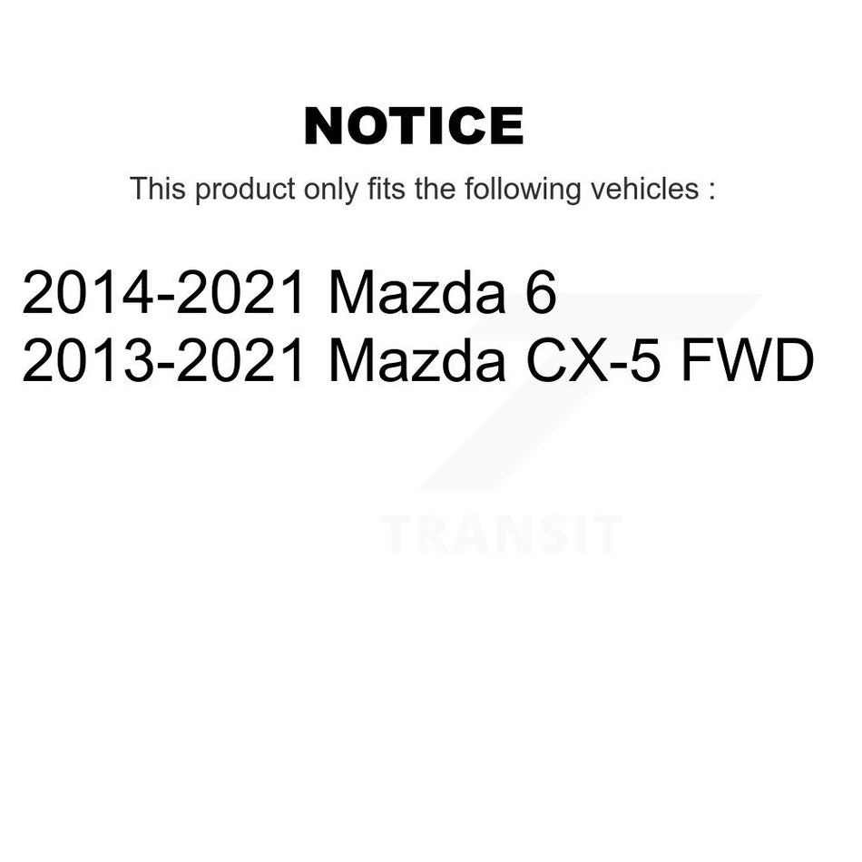 Front Rear Wheel Bearing & Hub Assembly Kit For Mazda CX-5 6 K70-101434