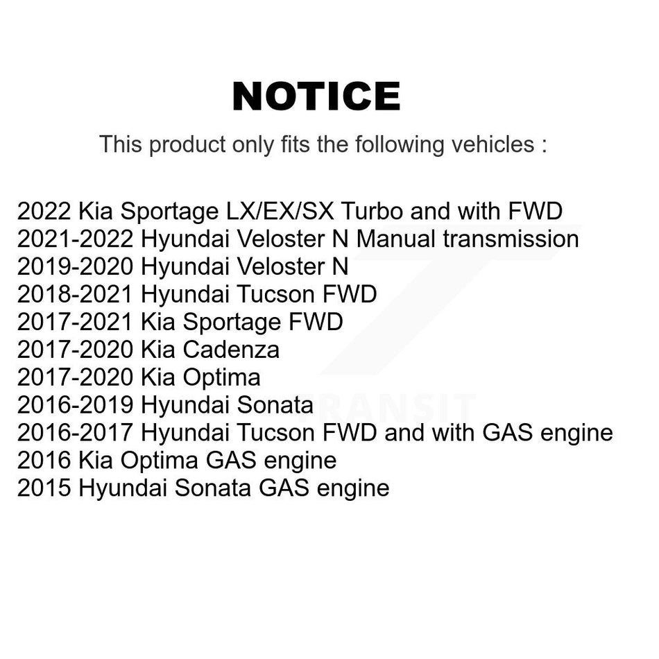 Front Rear Wheel Bearing & Hub Assembly Kit For Hyundai Sonata Kia Tucson Optima Sportage Cadenza Veloster N K70-101441
