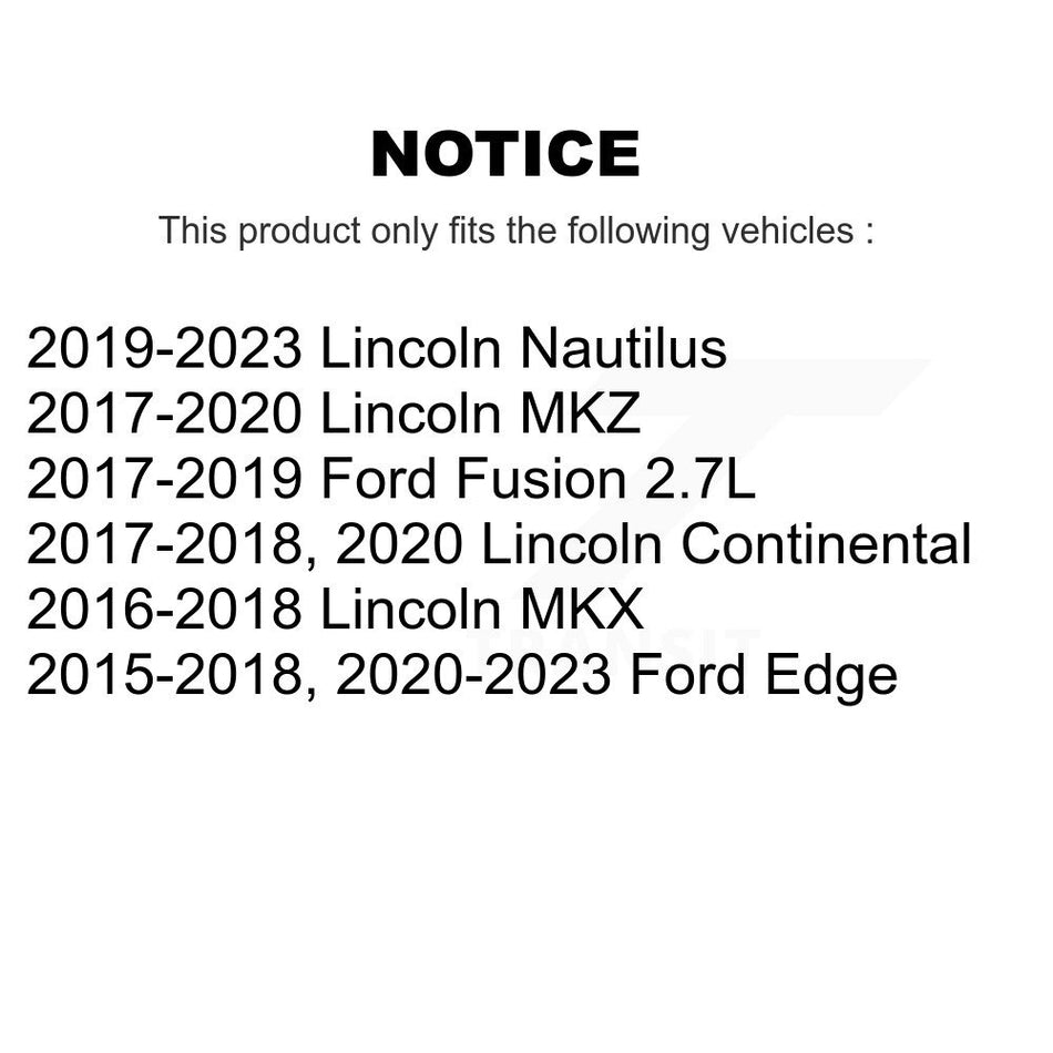 Front Wheel Bearing And Hub Assembly Pair For Ford Fusion Edge Lincoln MKX MKZ Continental Nautilus K70-101482