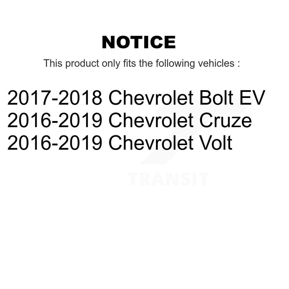 Front Wheel Bearing And Hub Assembly Pair For Chevrolet Volt Bolt EV K70-101483
