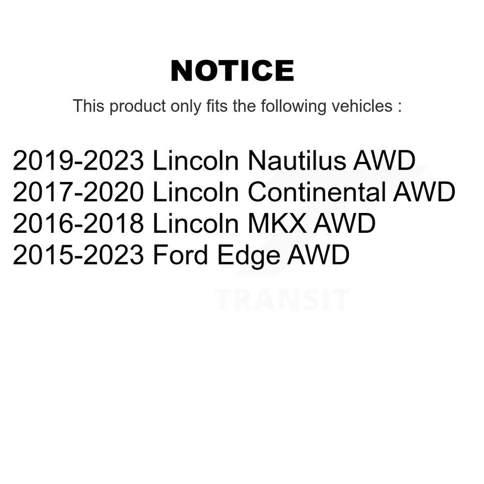 Rear Wheel Bearing And Hub Assembly Pair For Ford Edge Lincoln MKX Continental Nautilus AWD K70-101514
