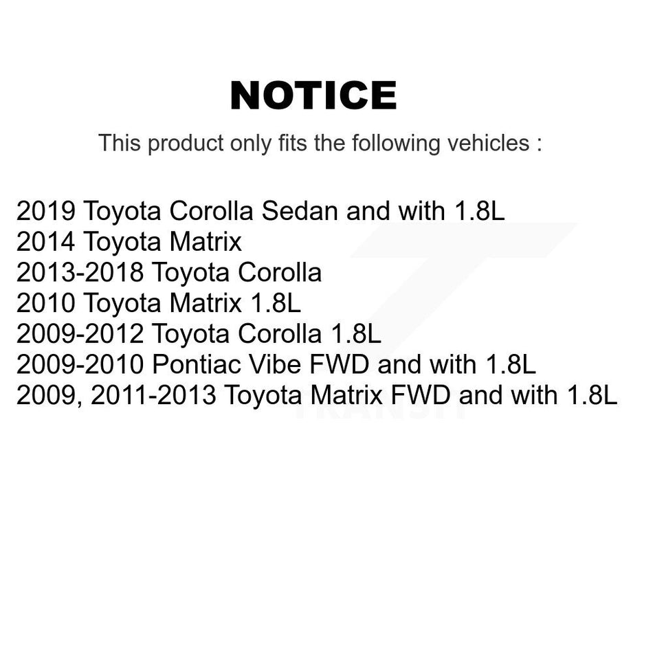 Front Rear Wheel Bearing And Hub Assembly Kit For Toyota Corolla Matrix Pontiac Vibe iM K70-101603