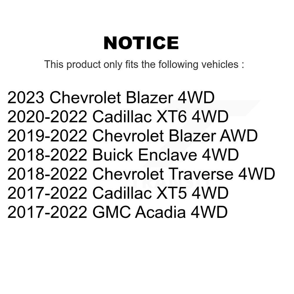Rear Wheel Bearing And Hub Assembly Pair For Chevrolet Traverse Cadillac XT5 Buick Enclave K70-101781