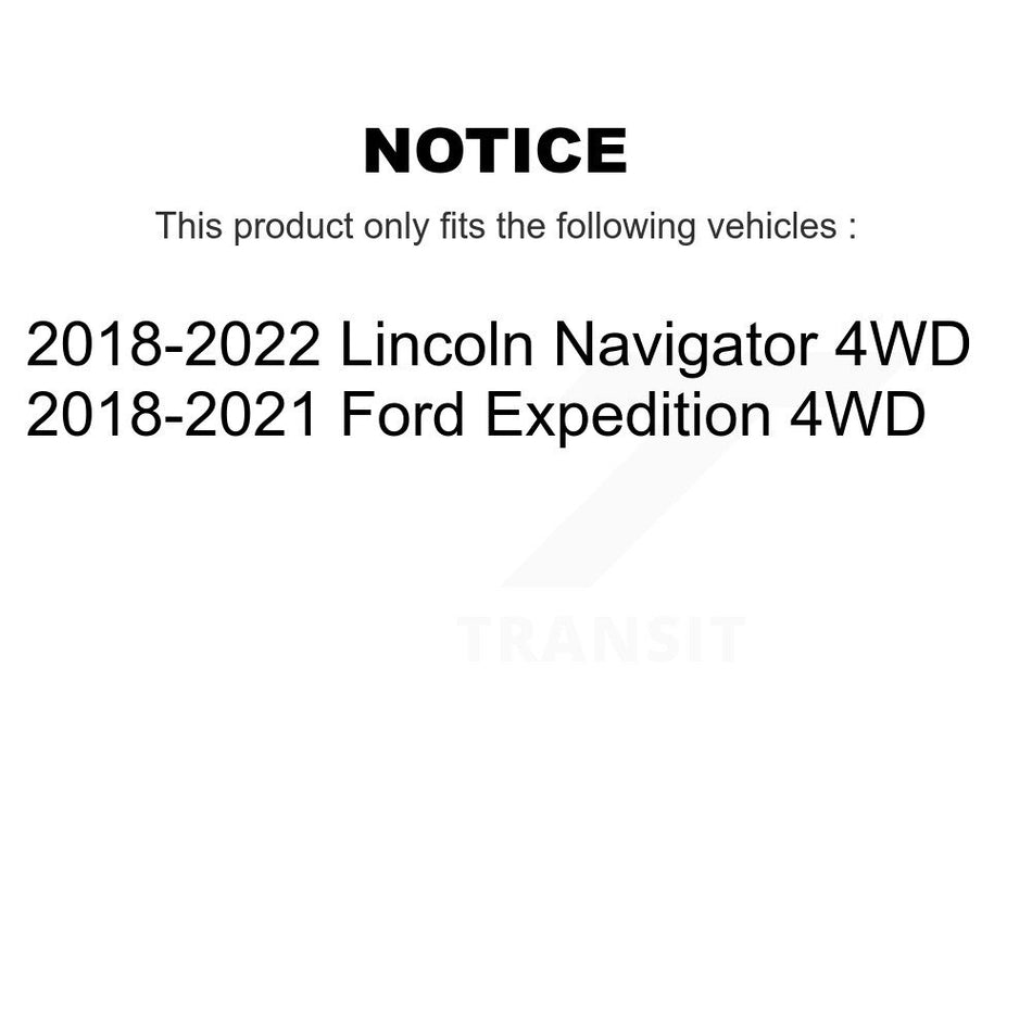 Front Wheel Bearing And Hub Assembly Pair For Ford Expedition Lincoln Navigator 4WD K70-101805
