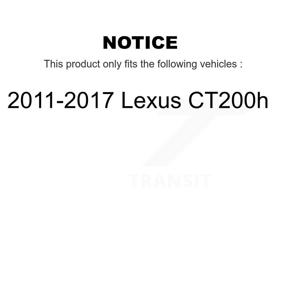 Front Rear Wheel Bearing & Hub Assembly Kit For 2011-2017 Lexus CT200h K70-101828