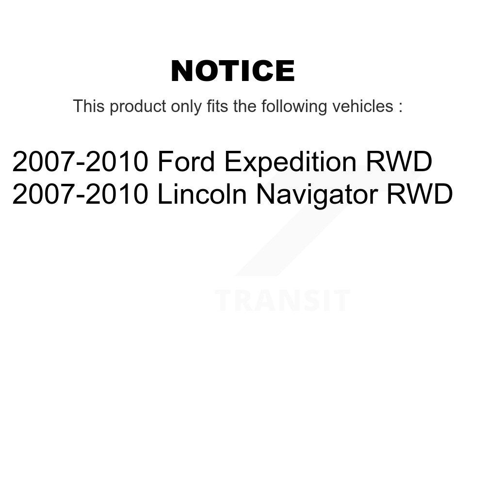 Front Rear Wheel Bearing & Hub Assembly Kit For Ford Expedition Lincoln Navigator RWD K70-101852