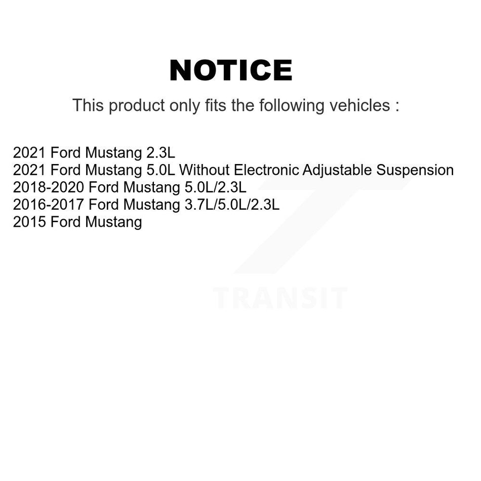 Front Wheel Bearing And Hub Assembly Pair For Ford Mustang K70-101872