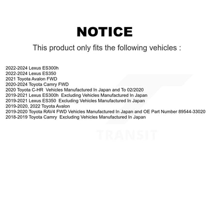 Rear Wheel Bearing Hub Assembly Pair For Toyota RAV4 Camry Lexus C-HR ES350 ES300h Avalon K70-101887