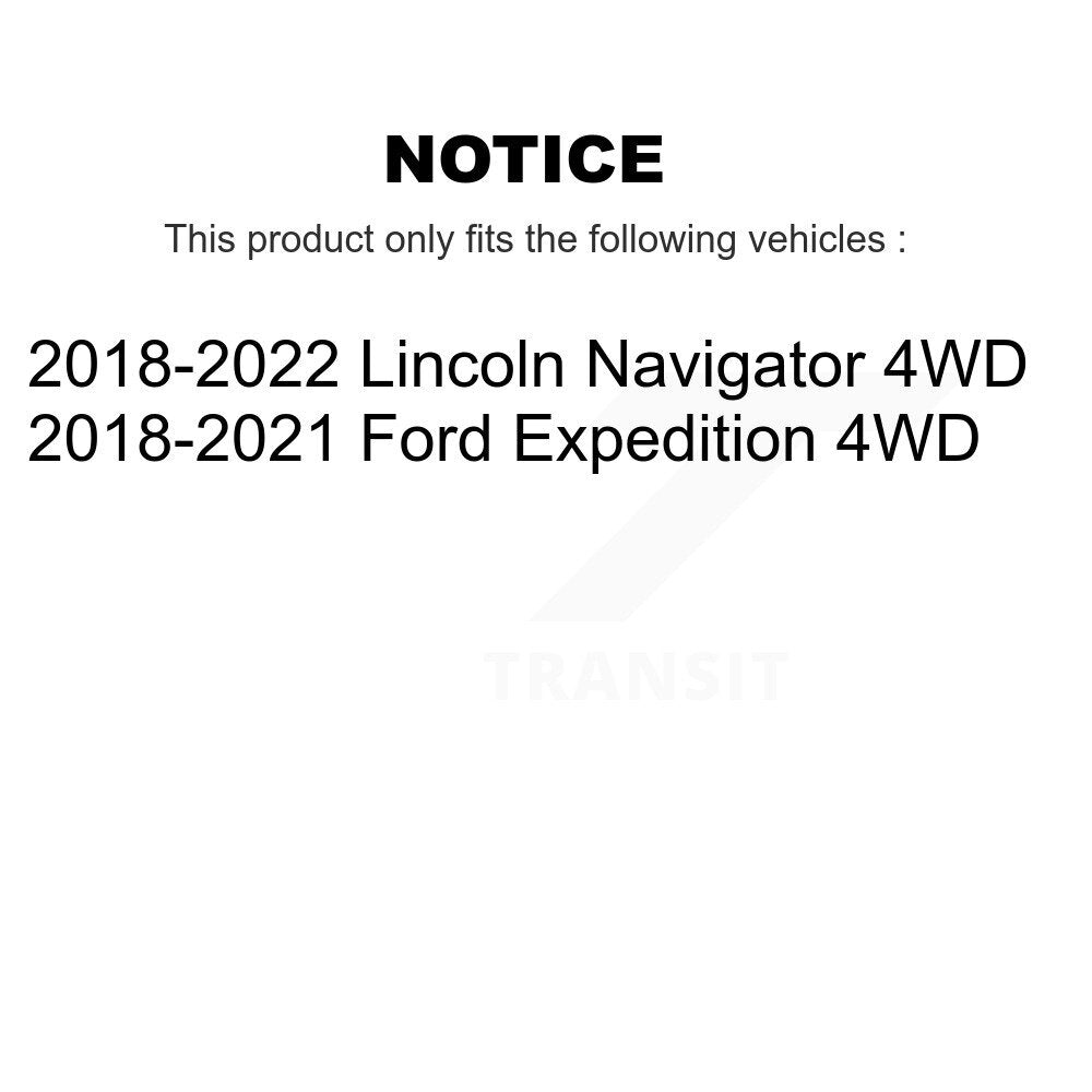 Front Rear Wheel Bearing & Hub Assembly Kit For Ford Expedition Lincoln Navigator 4WD K70-101920
