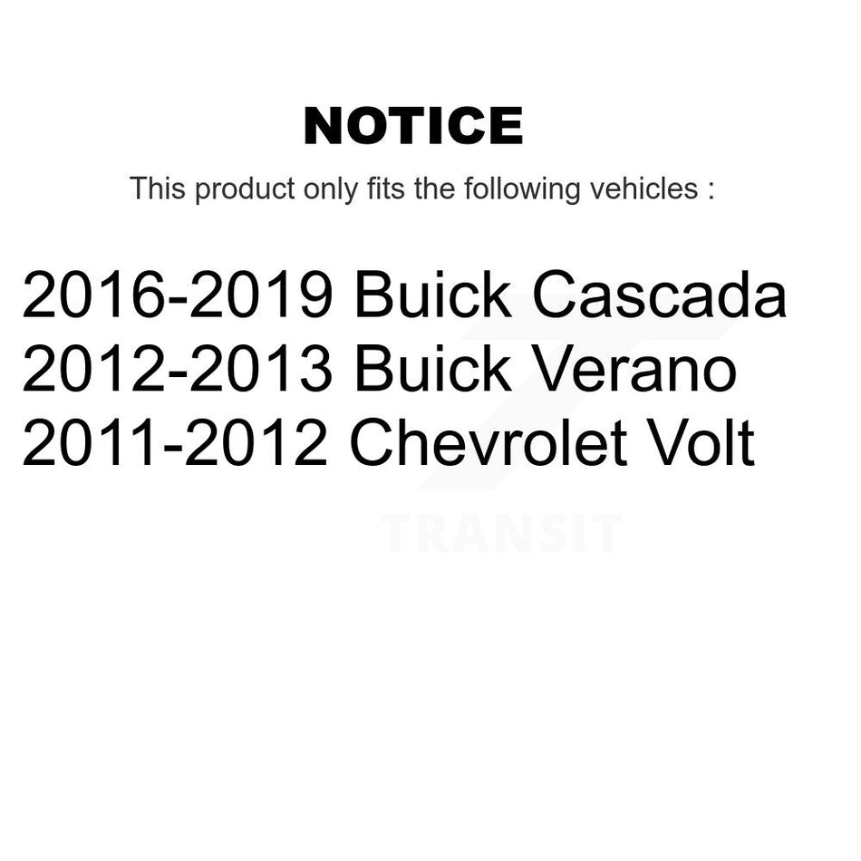 Rear Wheel Bearing And Hub Assembly Pair For Buick Verano Chevrolet Volt Cascada K70-101974