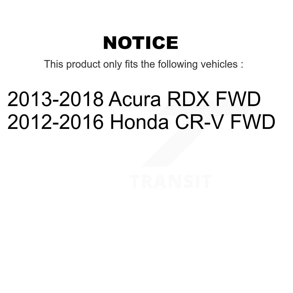 Front Rear Wheel Bearing And Hub Assembly Kit For Honda CR-V Acura RDX FWD K70-102006