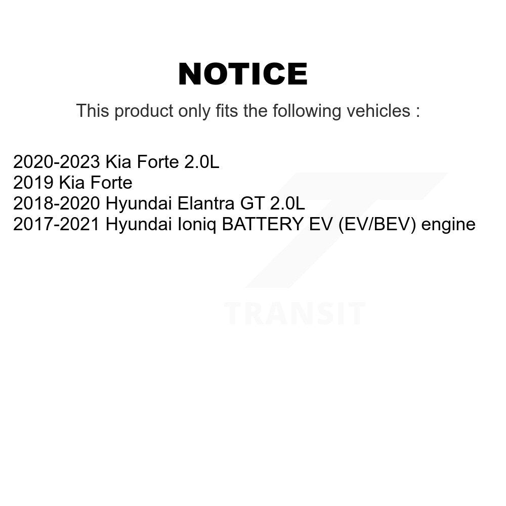 Front Rear Wheel Bearing & Hub Assembly Kit For Kia Forte Hyundai Ioniq Elantra GT K70-102045