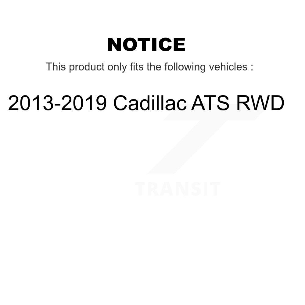 Front Rear Wheel Bearing & Hub Assembly Kit For 2013-2019 Cadillac ATS RWD K70-102051