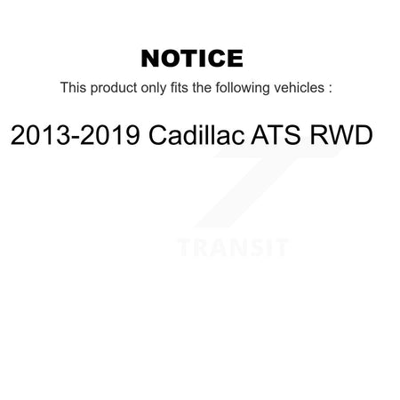 Front Rear Wheel Bearing & Hub Assembly Kit For 2013-2019 Cadillac ATS RWD K70-102051