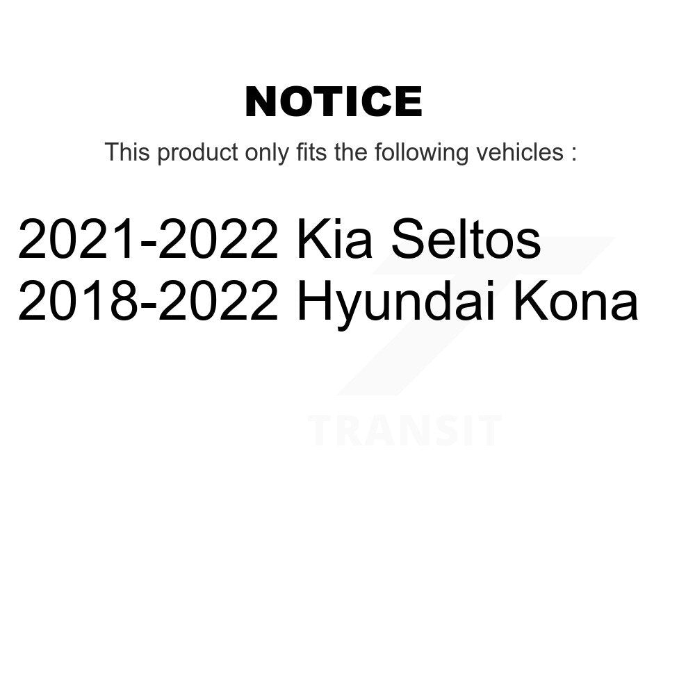 Front Wheel Bearing And Hub Assembly Pair For Hyundai Kona Kia Seltos K70-102060