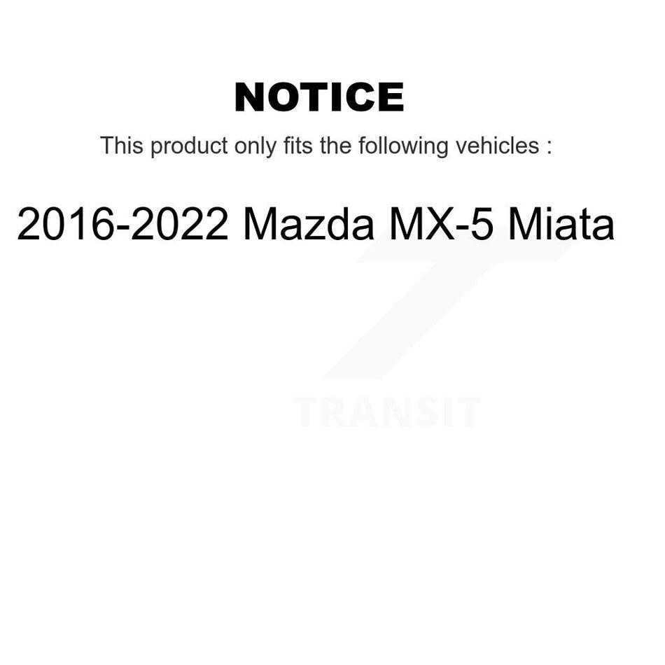 Front Wheel Bearing And Hub Assembly Pair For 2016-2022 Mazda MX-5 Miata K70-102075
