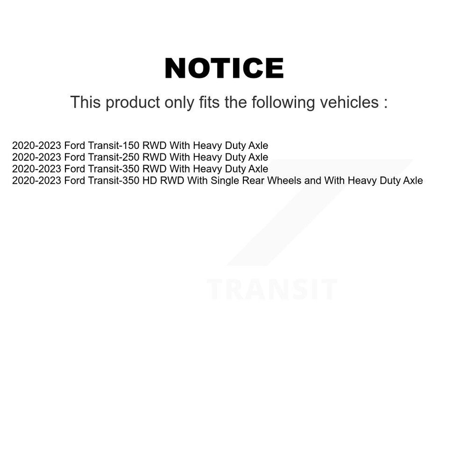 Front Wheel Bearing Hub Assembly Pair For Ford Transit-250 Transit-350 Transit-150 HD RWD K70-102076
