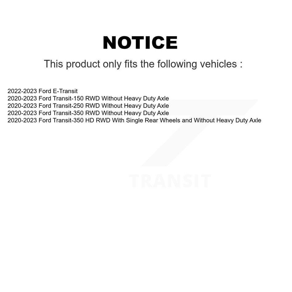 Front Wheel Bearing And Hub Assembly Pair For Ford Transit-250 Transit-350 Transit-150 HD K70-102078