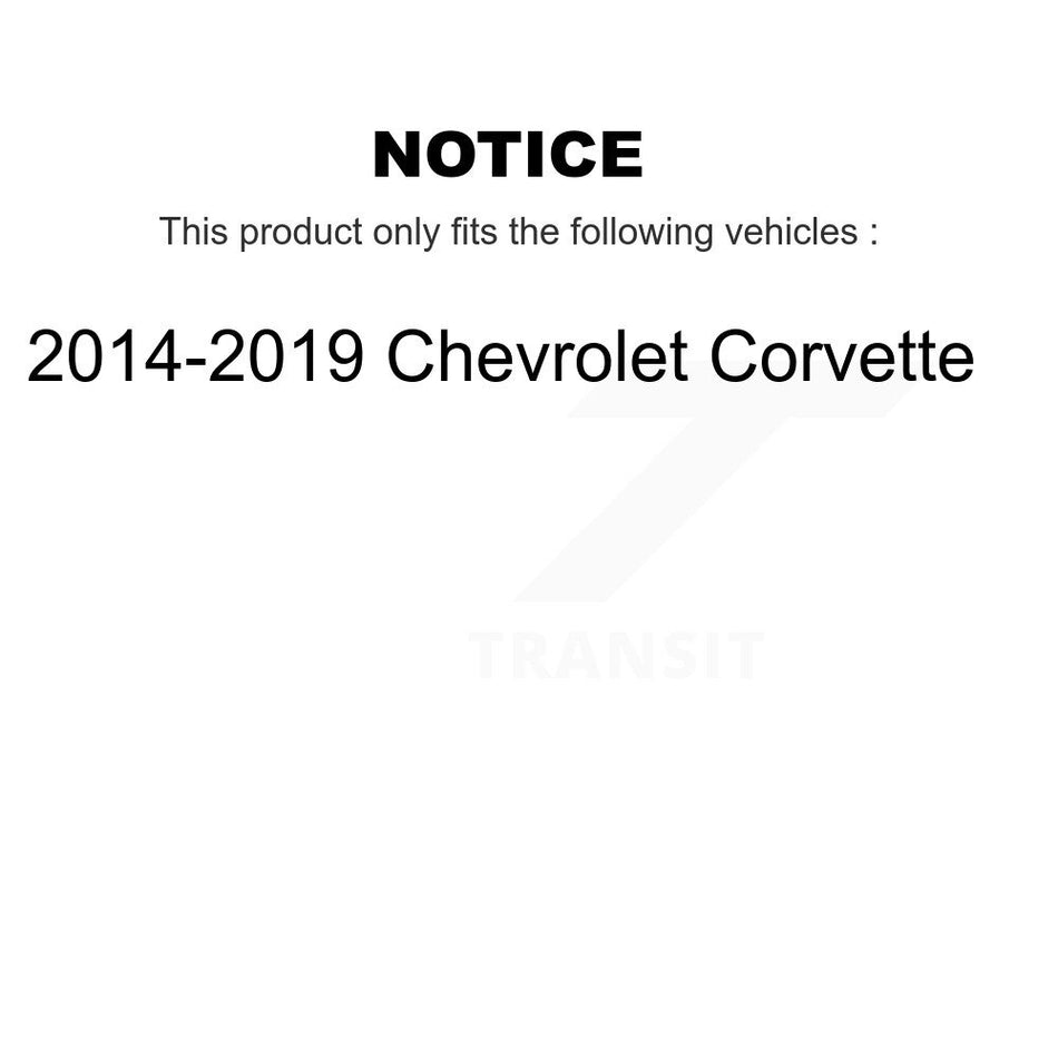 Front Wheel Bearing And Hub Assembly Pair For 2014-2019 Chevrolet Corvette K70-102079