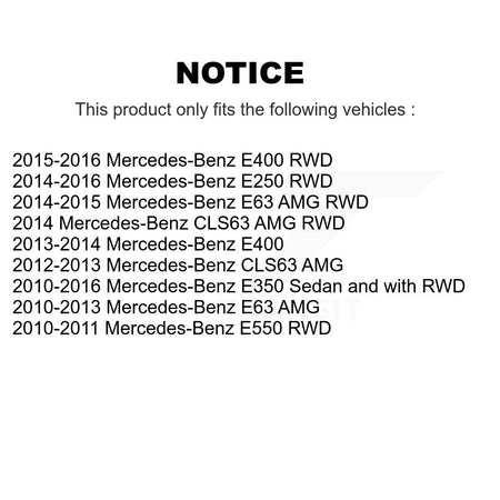 Front Wheel Bearing Hub Assembly Pair For Mercedes-Benz E350 E400 E250 E550 E63 AMG CLS63 K70-102090