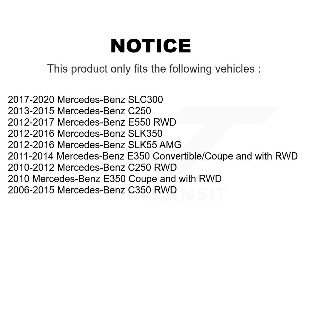 Front Wheel Bearing & Hub Assembly Pair For Mercedes-Benz C300 E350 C350 C250 E550 SLK350 K70-102091
