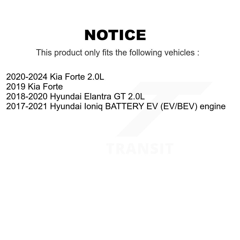 Rear Wheel Bearing And Hub Assembly Pair For Kia Forte Hyundai Ioniq Elantra GT K70-102103