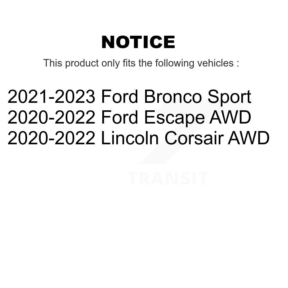 Rear Wheel Bearing And Hub Assembly Pair For Ford Escape Bronco Sport Lincoln Corsair K70-102115