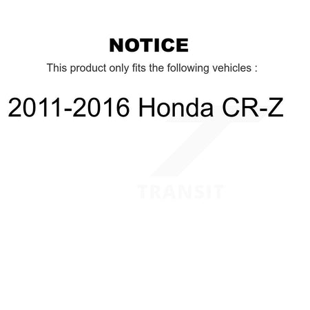 Front Rear Wheel Bearing And Hub Assembly Kit For 2011-2016 Honda CR-Z K70-102135