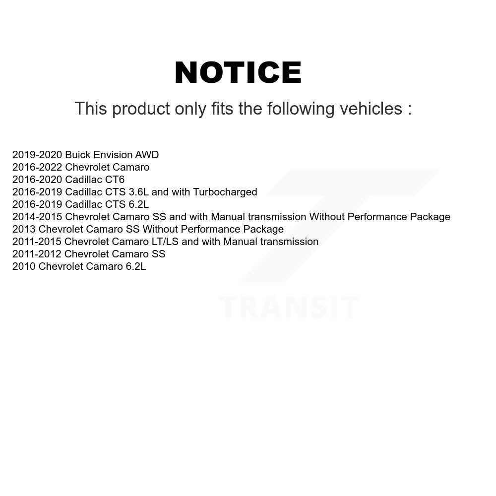 Rear Wheel Bearing Hub Assembly Pair For Chevrolet Camaro Buick Envision Cadillac CTS CT6 K70-102191