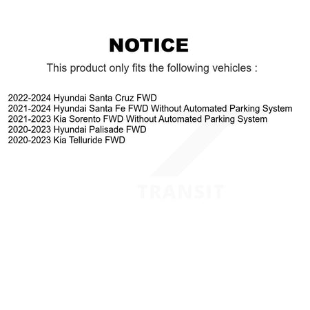 Front Rear Wheel Bearing Hub Assembly Kit For Hyundai Santa Fe Kia Palisade Sorento Cruz K70-102238