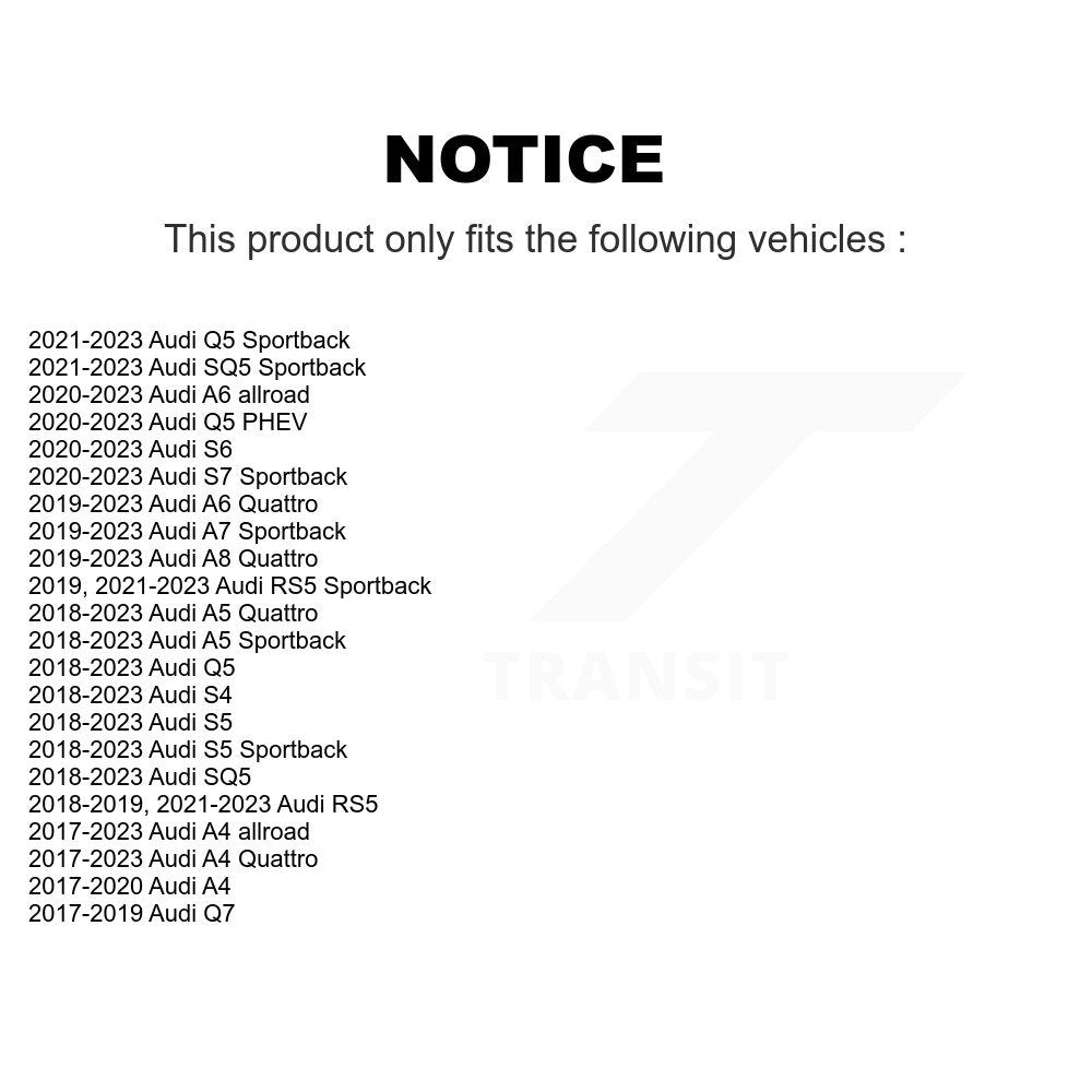 Front Wheel Bearing Assembly Pair For Audi Q5 A4 Quattro Q7 A5 Sportback SQ5 S5 allroad K70-102250