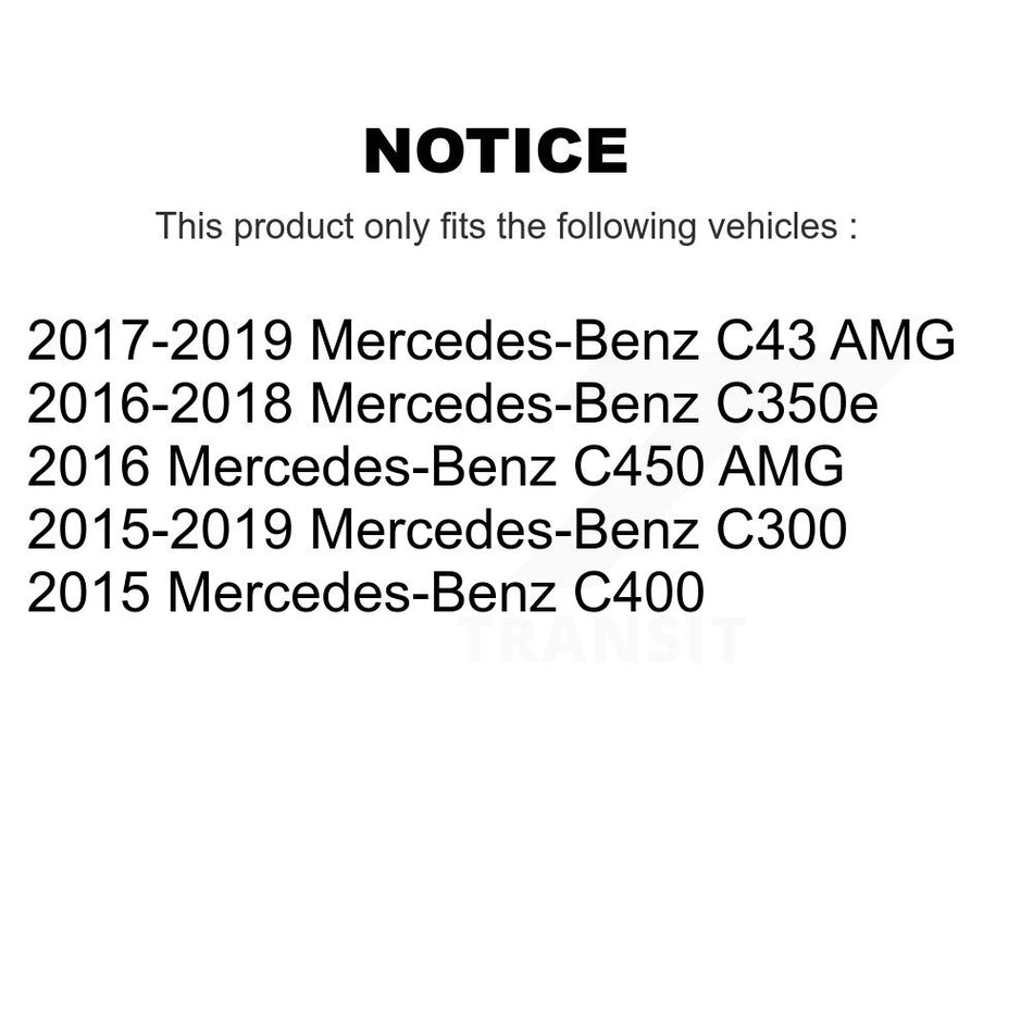 Rear Wheel Bearing Assembly Pair For Mercedes-Benz C300 C43 AMG C400 C450 C350e K70-102254