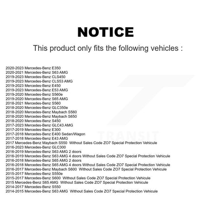 Rear Wheel Bearing Assembly Pair For Mercedes-Benz GLC300 GLC43 AMG E450 E400 E53 S550 K70-102255