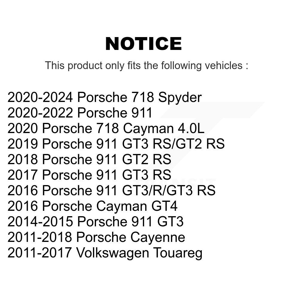 Rear Wheel Bearing Assembly Pair For Porsche Volkswagen Touareg Cayenne 911 718 Spyder K70-102258