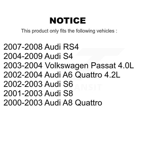 Front Rear Wheel Bearing Assembly Kit For Volkswagen Passat Audi S4 A6 Quattro RS4 A8 S8 K70-102265