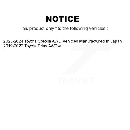 Front Rear Wheel Bearing & Hub Assembly Kit For Toyota Corolla Prius AWD-e K70-102290