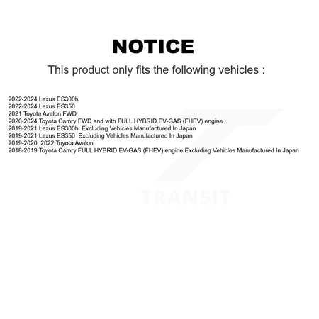 Front Rear Wheel Bearing & Hub Assembly Kit For Toyota Camry Lexus ES350 ES300h Avalon K70-102292