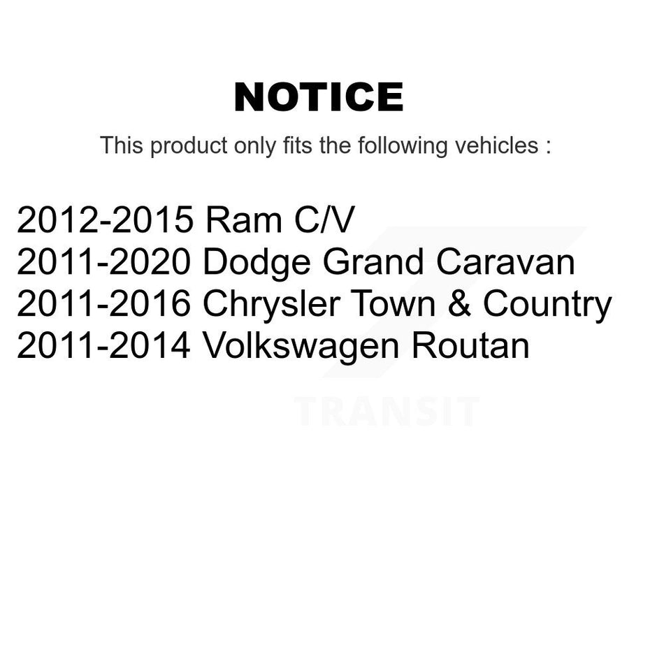 Front Suspension Control Arm And Ball Joint Assembly Steering Tie Rod End Stabilizer Bar Link Kit (8Pc) For Dodge Grand Caravan Chrysler Town & Country Ram C/V K72-100127