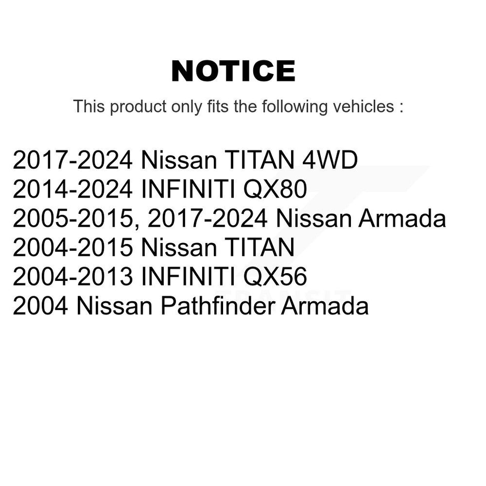 Front Suspension Link Pair For Nissan Titan Armada Infiniti QX80 QX56 Pathfinder INFINITI TITAN K72-100210